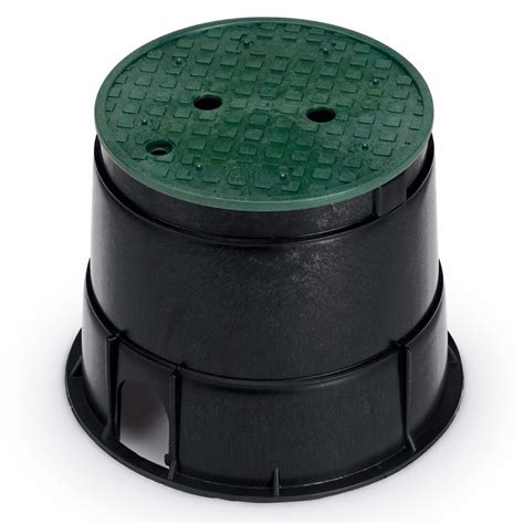 yard irrigation round junction boxes|6 round irrigation valve box.